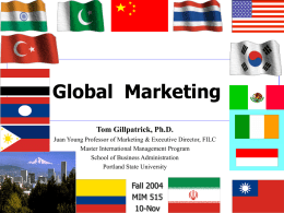 Product marketing - School of Business Administration