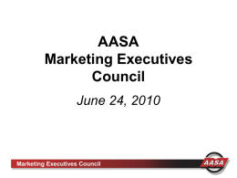 Marketing Executives Council - Automotive Aftermarket Suppliers