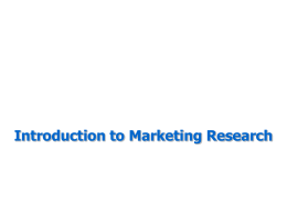 Careers in Marketing Research - Business Communication Network