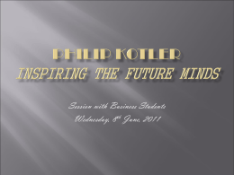 Philip Kotler Inspiring the Future Minds