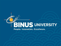 Title Goes Here - Binus Repository