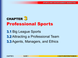 Chapter 3 Professional Sports