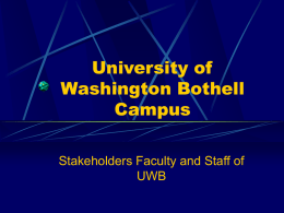 Presentation - University of Washington