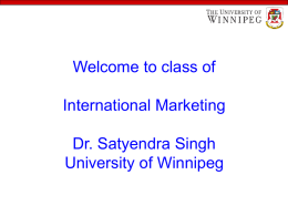 ib-intl-mkting - University of Winnipeg