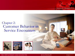 consumer behavior in services