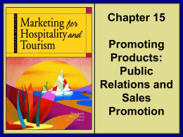 Public Relations and Sales Promotion.