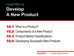develop a new product