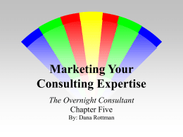Marketing Your Consulting Experience