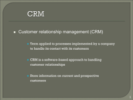 CRM - dbmanagement.info