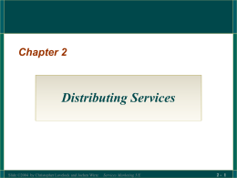 Chapter 2_Distributing Services - UL2011-2012