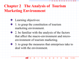 Chapter 2 The Analysis of Tourism Marketing Environment