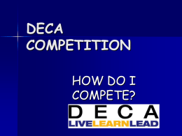 DECA COMPETITION