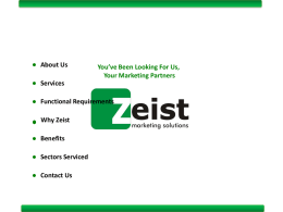 About Us - Zeist Marketing Solutions