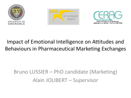 Emotional Intelligence in Marketing Exchanges