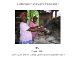 Sus Plan Presentation for Strawberry Hill Stakeholders