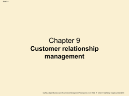 Customer Retention Management