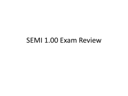 SEMI 1.00 Exam Review - Sports and Entertainment Marketing