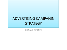 Advertising Strategy
