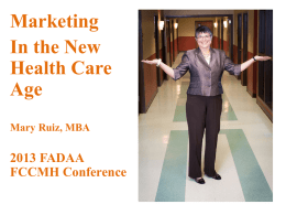 Marketing in the New Healthcare Age