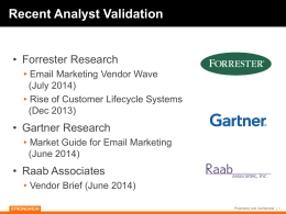 Gartner: Market Guide for Email Marketing