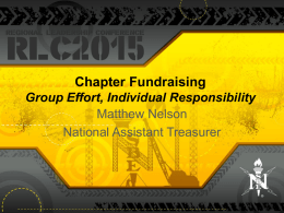 Chapter Fundraising