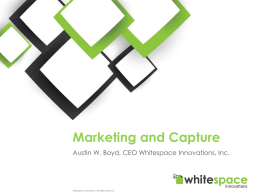 3 Marketing and Capture