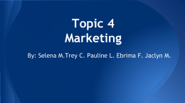 Topic 4 PPT Marketing ppt reviewx
