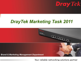 2011 DrayTek_MarketingTask_v2