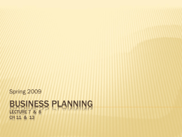 The operational plan explains how the business is structured, what