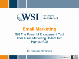 E-mail Marketing Webinar Slides