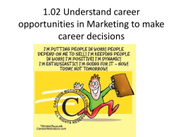 1.04 Marketing careers
