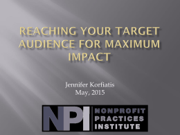 Reaching Your Target Audience for Maximum Impact