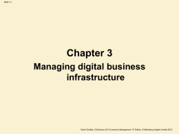 Managing digital business applications infrastructure (con`t)