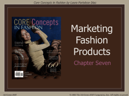 Marketing Fashion Products - McGraw Hill Higher Education