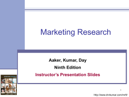 Marketing Research