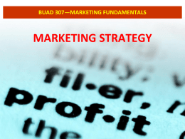 2 buad 307 marketing strategy