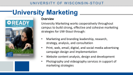 University Marketing - University of Wisconsin