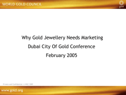 Why Gold Jewellery Needs Marketing
