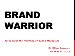 brand warrior - jacobwall.com