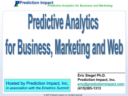 EricSiegel.pps - Prediction Impact