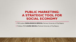 Public Marketing: A Strategic Tool for Social Economy