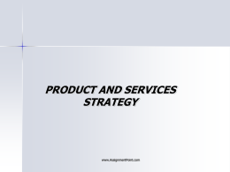 Product and Service