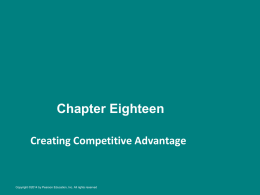 Basic Competitive Strategies