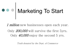 Marketing To Start
