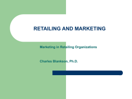 retailing and marketing - College of Business « UNT