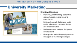 Marketing - University of Wisconsin