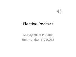 Podcast/Powerpoint