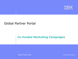 Co-funded Marketing Campaigns