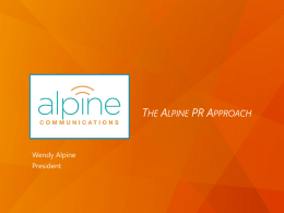 the Alpine PR Approach.