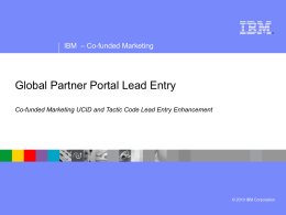 IBM Software Group Presentation Template